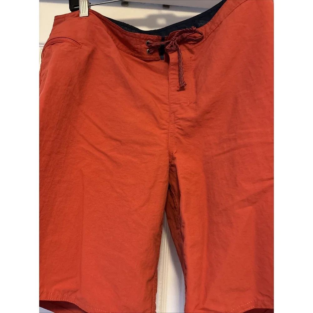 Patagonia Mens Unlined Wavefarer Board Shorts‎ Swim Surf Salmon 100% Nylon 36